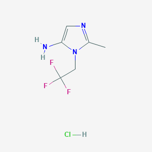 2-Methyl-3-(2,2,2-trifluoroethyl)imidazol-4-amine;hydrochloride