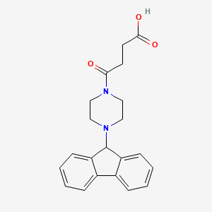 4-[4-(9H-fluoren-9-yl)piperazin-1-yl]-4-oxobutanoic acid