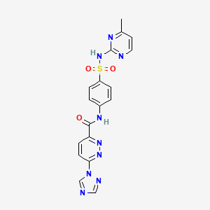 N-(4-(N-(4-methylpyrimidin-2-yl)sulfamoyl)phenyl)-6-(1H-1,2,4-triazol-1-yl)pyridazine-3-carboxamide