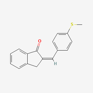 (2Z)-2-[(4-methylsulfanylphenyl)methylidene]-3H-inden-1-one