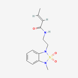 (E)-N-(2-(3-methyl-2,2-dioxidobenzo[c][1,2,5]thiadiazol-1(3H)-yl)ethyl)but-2-enamide