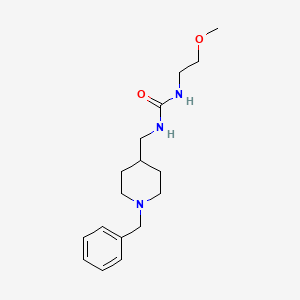 molecular formula C17H27N3O2 B2361889 1-((1-Benzylpiperidin-4-yl)methyl)-3-(2-methoxyethyl)urea CAS No. 1207054-89-4