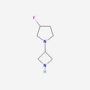 molecular formula C7H13FN2 B2361897 (S)-1-(Azetidin-3-yl)-3-fluoropyrrolidine CAS No. 1257384-26-1