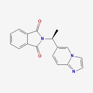 (S)-2-(1-(imidazo[1,2-a]pyridin-6-yl)ethyl)isoindoline-1,3-dione