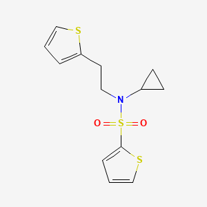 N-cyclopropyl-N-(2-(thiophen-2-yl)ethyl)thiophene-2-sulfonamide