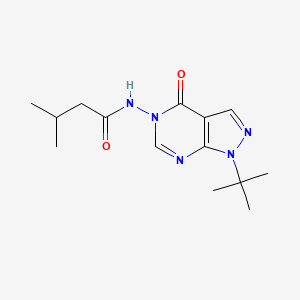 N-(1-(tert-butyl)-4-oxo-1H-pyrazolo[3,4-d]pyrimidin-5(4H)-yl)-3-methylbutanamide