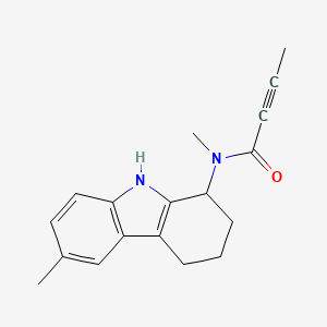 N-Methyl-N-(6-methyl-2,3,4,9-tetrahydro-1H-carbazol-1-yl)but-2-ynamide