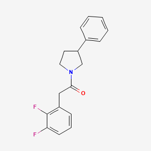 molecular formula C18H17F2NO B2361933 2-(2,3-Difluorophenyl)-1-(3-phenylpyrrolidin-1-yl)ethanone CAS No. 2034321-23-6