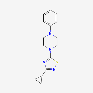1-(3-Cyclopropyl-1,2,4-thiadiazol-5-yl)-4-phenylpiperazine