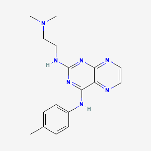 N2-(2-(dimethylamino)ethyl)-N4-(p-tolyl)pteridine-2,4-diamine