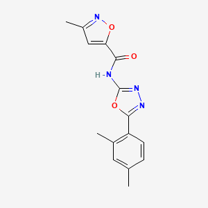 N-(5-(2,4-dimethylphenyl)-1,3,4-oxadiazol-2-yl)-3-methylisoxazole-5-carboxamide
