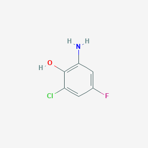 molecular formula C6H5ClFNO B2361952 2-Amino-6-chloro-4-fluorophenol CAS No. 260253-17-6