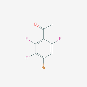 molecular formula C8H4BrF3O B2361954 1-(4-溴-2,3,6-三氟苯基)乙酮 CAS No. 1523271-90-0
