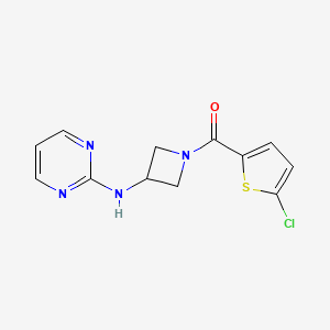 (5-Chlorothiophen-2-yl)(3-(pyrimidin-2-ylamino)azetidin-1-yl)methanone