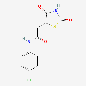 N-(4-chlorophenyl)-2-(2,4-dioxo-1,3-thiazolidin-5-yl)acetamide