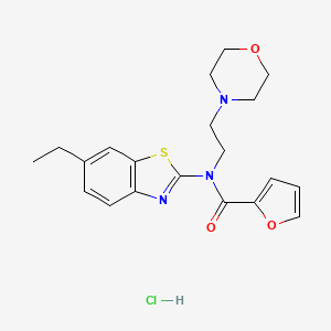 N-(6-ethylbenzo[d]thiazol-2-yl)-N-(2-morpholinoethyl)furan-2-carboxamide hydrochloride