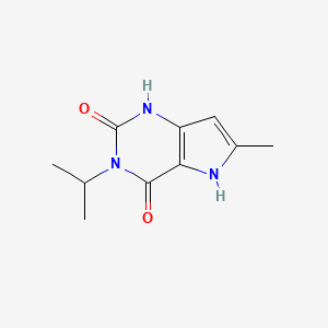 molecular formula C10H13N3O2 B2361987 3-异丙基-6-甲基-1H-吡咯并[3,2-d]嘧啶-2,4(3H,5H)-二酮 CAS No. 1443978-25-3