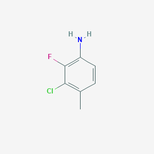 molecular formula C7H7ClFN B2361996 3-Chloro-2-fluoro-4-methylaniline CAS No. 1803566-12-2
