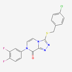 3-[(4-chlorobenzyl)thio]-7-(3,4-difluorophenyl)[1,2,4]triazolo[4,3-a]pyrazin-8(7H)-one