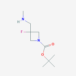 B2362018 1-Boc-3-(methylaminomethyl)-3-fluoroazetidine CAS No. 1314923-32-4; 1408074-60-1