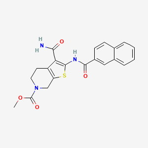 methyl 2-(2-naphthamido)-3-carbamoyl-4,5-dihydrothieno[2,3-c]pyridine-6(7H)-carboxylate