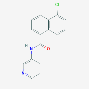 molecular formula C16H11ClN2O B236202 5-chloro-N-(3-pyridinyl)-1-naphthamide 