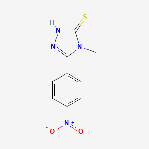 molecular formula C9H8N4O2S B2362029 4-methyl-5-(4-nitrophenyl)-4H-1,2,4-triazole-3-thiol CAS No. 57295-74-6