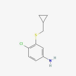 4-Chloro-3-[(cyclopropylmethyl)sulfanyl]aniline