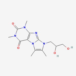 6-(2,3-Dihydroxypropyl)-2,4,7,8-tetramethylpurino[7,8-a]imidazole-1,3-dione