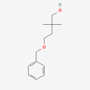 molecular formula C13H20O2 B2362083 4-(Benzyloxy)-2,2-dimethylbutan-1-ol CAS No. 370555-59-2