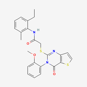 N-(2-ethyl-6-methylphenyl)-2-{[3-(2-methoxyphenyl)-4-oxo-3,4-dihydrothieno[3,2-d]pyrimidin-2-yl]sulfanyl}acetamide