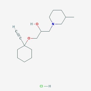 1-((1-Ethynylcyclohexyl)oxy)-3-(3-methylpiperidin-1-yl)propan-2-ol hydrochloride