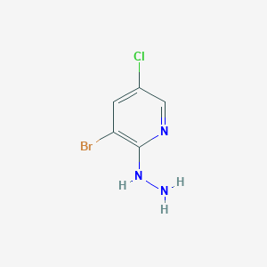 molecular formula C5H5BrClN3 B2362134 3-溴-5-氯-2-肼基吡啶 CAS No. 1289113-27-4