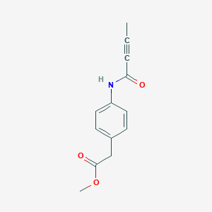 Methyl 2-[4-(but-2-ynamido)phenyl]acetate