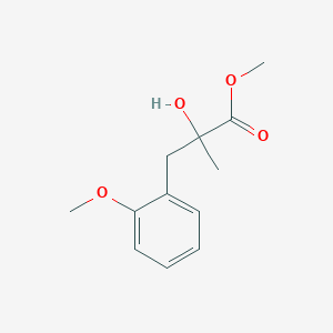 molecular formula C12H16O4 B2362162 Methyl 2-hydroxy-3-(2-methoxyphenyl)-2-methylpropanoate CAS No. 1248492-18-3