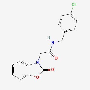 N-(4-chlorobenzyl)-2-[2-oxo-1,3-benzoxazol-3(2H)-yl]acetamide
