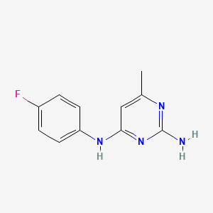 N~4~-(4-fluorophenyl)-6-methyl-2,4-pyrimidinediamine