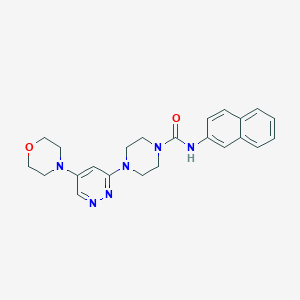 4-(5-morpholinopyridazin-3-yl)-N-(naphthalen-2-yl)piperazine-1-carboxamide