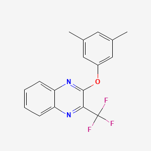 molecular formula C17H13F3N2O B2362195 2-(3,5-Dimethylphenoxy)-3-(trifluoromethyl)quinoxaline CAS No. 338773-63-0