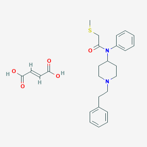 N-(1-(2-Phenylethyl)-4-piperidinyl)-2-(methylthio)acetanilide maleate