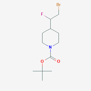 Tert-butyl 4-(2-bromo-1-fluoroethyl)piperidine-1-carboxylate
