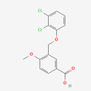 3-[(2,3-Dichlorophenoxy)methyl]-4-methoxybenzoic acid