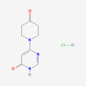 4-(4-Oxopiperidin-1-yl)-1H-pyrimidin-6-one;hydrochloride