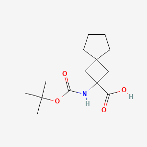 2-[(2-Methylpropan-2-yl)oxycarbonylamino]spiro[3.4]octane-2-carboxylic acid