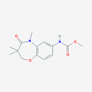 Methyl (3,3,5-trimethyl-4-oxo-2,3,4,5-tetrahydrobenzo[b][1,4]oxazepin-7-yl)carbamate