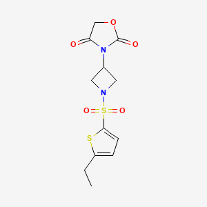 3-(1-((5-Ethylthiophen-2-yl)sulfonyl)azetidin-3-yl)oxazolidine-2,4-dione