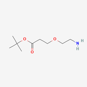 molecular formula C9H19NO3 B2362257 Tert-butyl 3-(2-aminoethoxy)propanoate CAS No. 1260092-46-3; 1374006-96-8