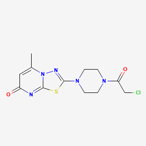 2-[4-(2-Chloroacetyl)piperazin-1-yl]-5-methyl-[1,3,4]thiadiazolo[3,2-a]pyrimidin-7-one