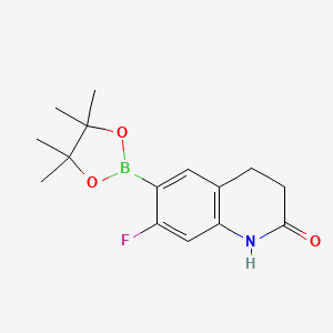 7-Fluoro-6-(4,4,5,5-tetramethyl-1,3,2-dioxaborolan-2-yl)-3,4-dihydro-1H-quinolin-2-one