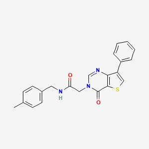 N-(4-methylbenzyl)-2-(4-oxo-7-phenylthieno[3,2-d]pyrimidin-3(4H)-yl)acetamide